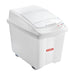 Araven Transparent Mobile Ingredient Bin 80Ltr Araven