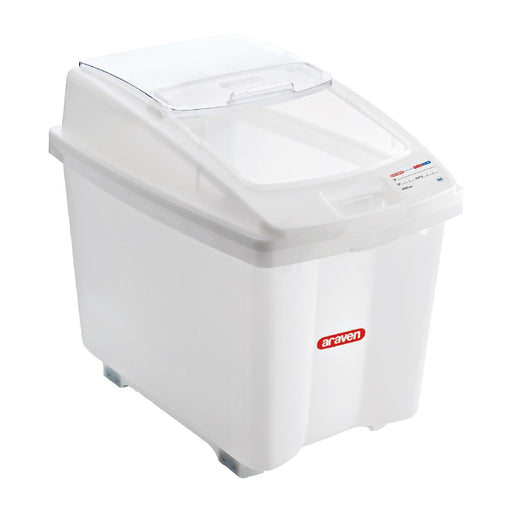 Araven Transparent Mobile Ingredient Bin 100Ltr Araven