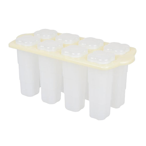 8 lolly moulds & 16 wooden lolly sticks