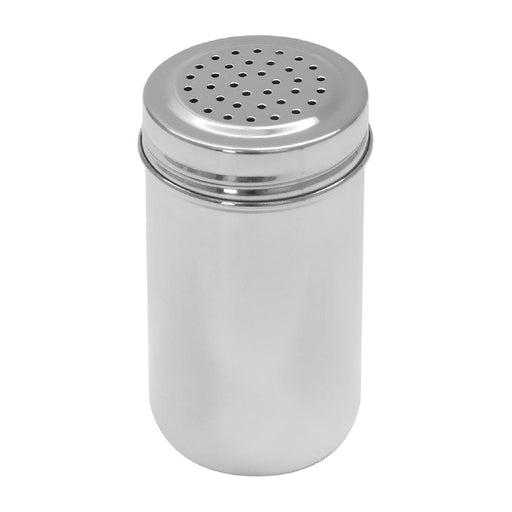Stainless steel. Large holes
