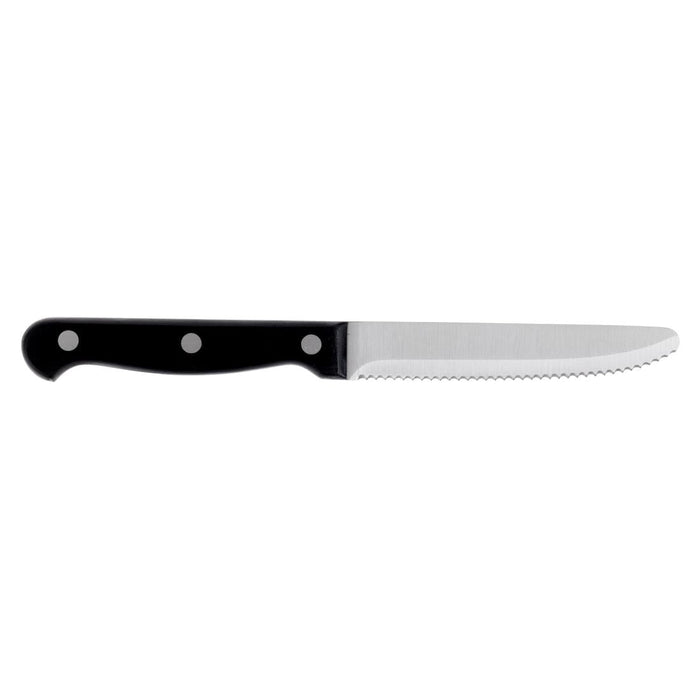 Olympia Rounded Steak Knife Black (12 Pack) Olympia