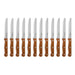 Olympia Rounded Steak Knives with Merbau Wood Handles (12 Pack) Olympia