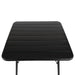Bolero Amalfi Slatted Square Steel Folding Table Black 700mm Bolero