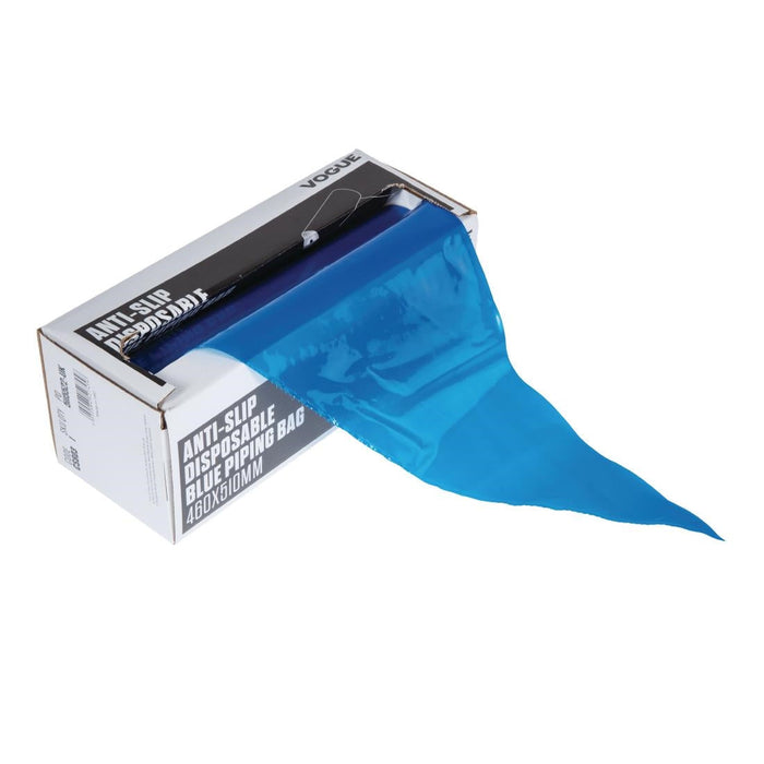 Vogue Anti-Slip Disposable Blue Piping Bags (100 Pack) Vogue