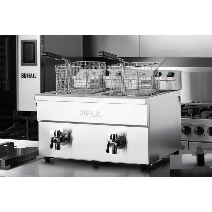 Buffalo Twin Tank Induction Fryer 2x3kW Buffalo