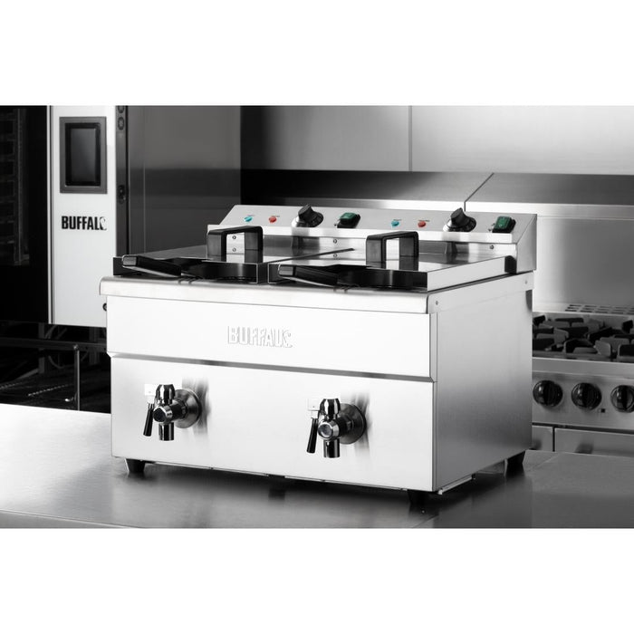 Buffalo Twin Tank Induction Fryer 2x3kW Buffalo