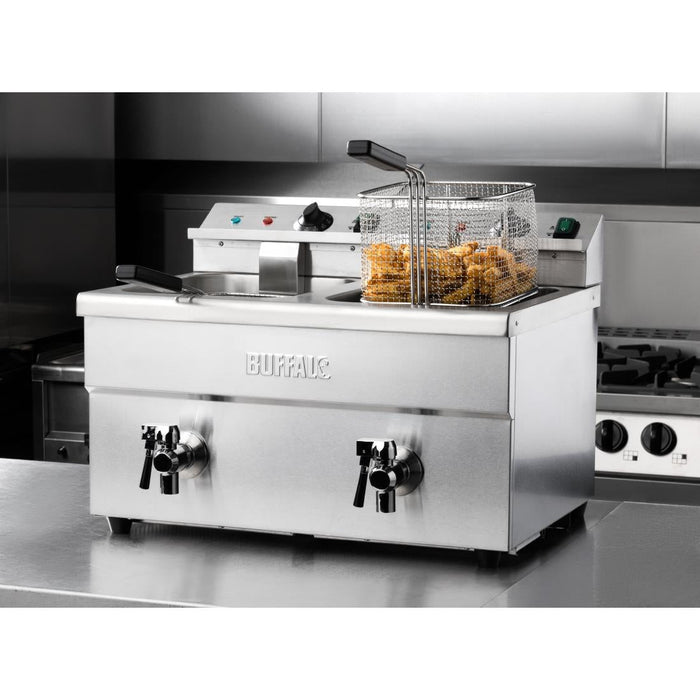 Buffalo Twin Tank Induction Fryer 2x3kW Buffalo