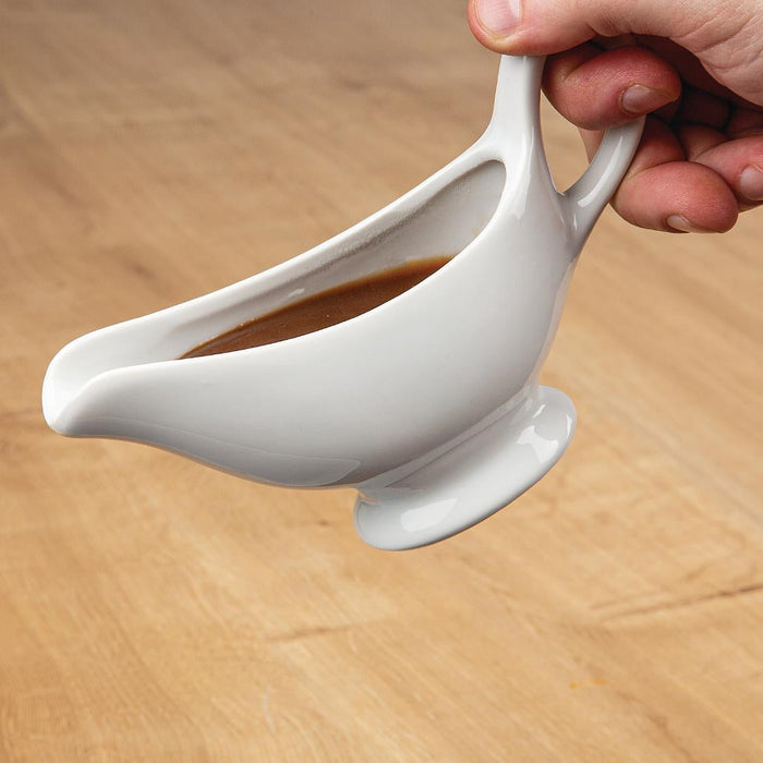 Olympia Whiteware Gravy Boats 180ml (6 Pack) Olympia