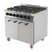 Buffalo 6 Burner Gas Oven Range with Castors Buffalo