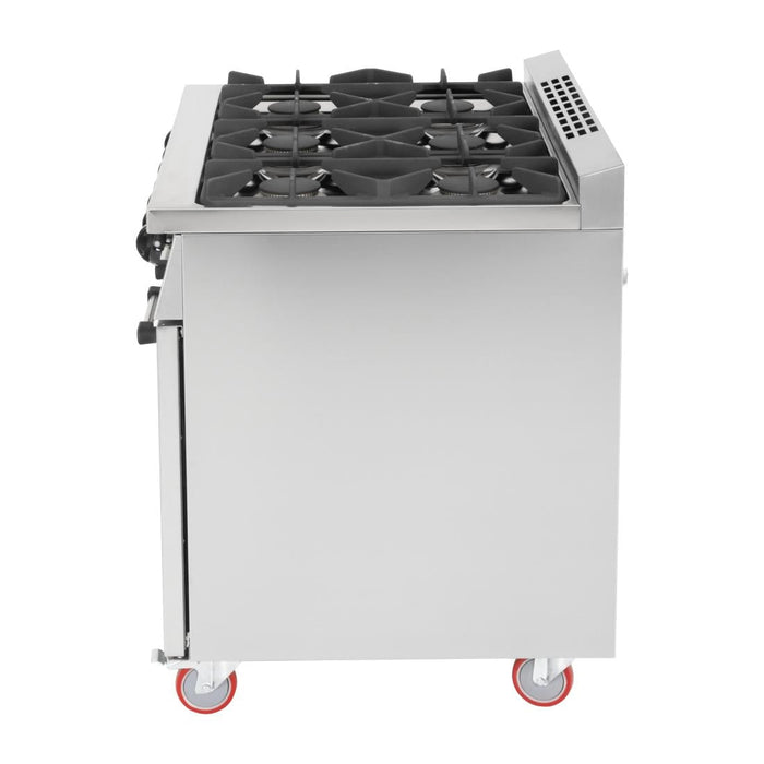 Buffalo 6 Burner Gas Oven Range with Castors Buffalo