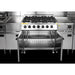 Buffalo 6 Burner Gas Oven Range with Castors Buffalo