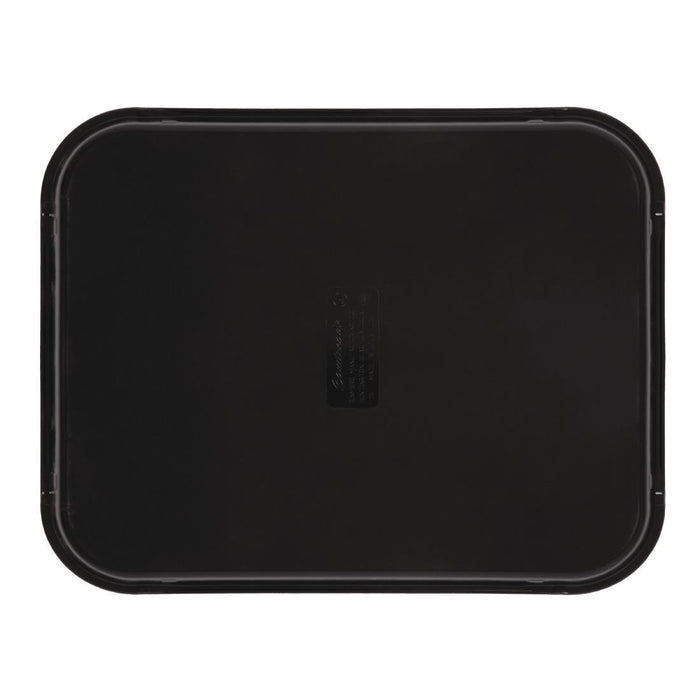 Cambro Camtread Fibreglass Rectangular Non-Slip Tray Black 457mm Cambro