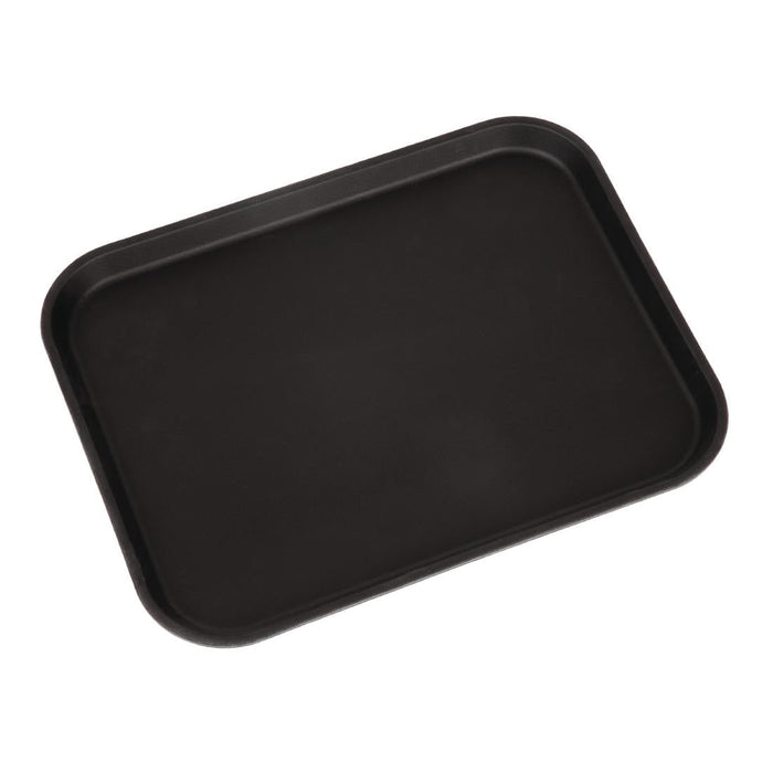 Cambro Camtread Fibreglass Rectangular Non-Slip Tray Black 457mm Cambro