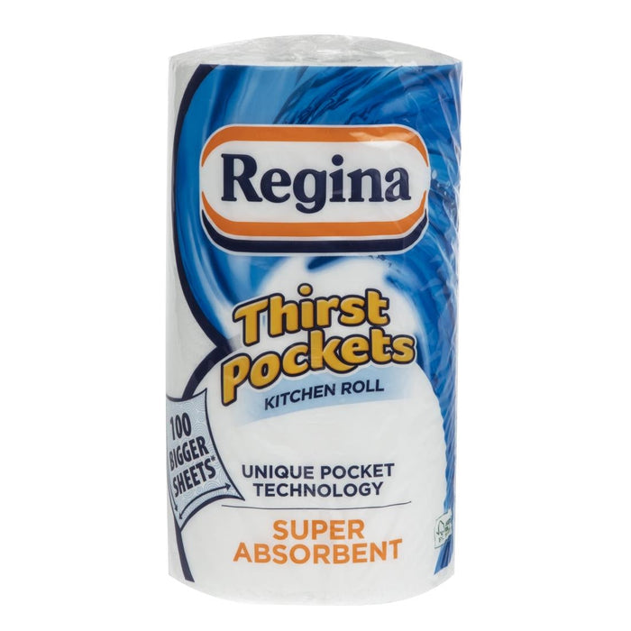 Regina Thirst Pockets Kitchen Roll White 2-Ply 22.9m (6 Pack) Regina