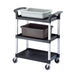 Cambro Three Shelf Utility Cart Black Cambro