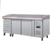 Polar U-Series Double Door Pizza Counter with Granite Top and Dough Drawers 290Ltr Polar
