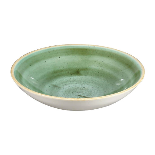 Churchill Stonecast Round Coupe Bowls Samphire Green 182mm (12 Pack) Churchill