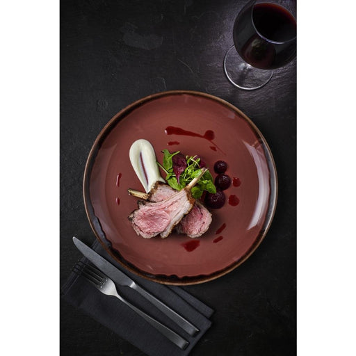 Dudson Harvest Coupe Plates Plum 220mm (12 Pack) Dudson