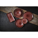 Dudson Harvest Plum Organic Rectangular Plate 10.6X6.3 inch (12 Pack) Dudson