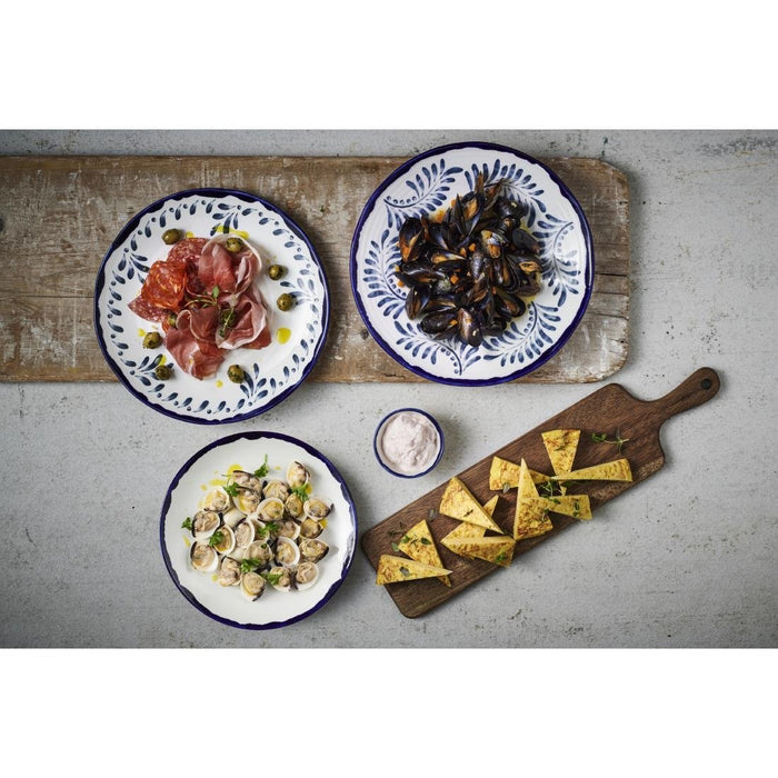 Dudson Harvest Mediterranean Organic Coupe Plate 10.6 inch (12 Pack) Dudson