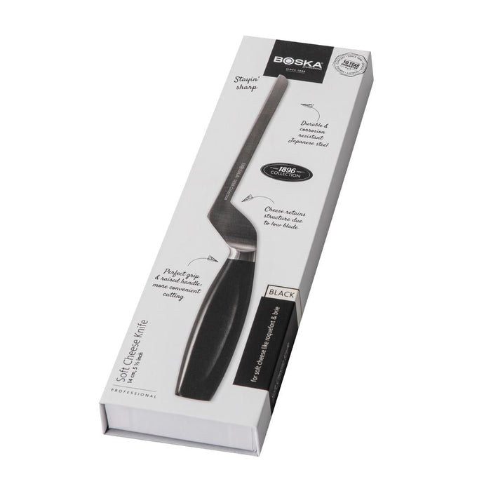 Boska Soft Cheese Knife Black 14cm Boska
