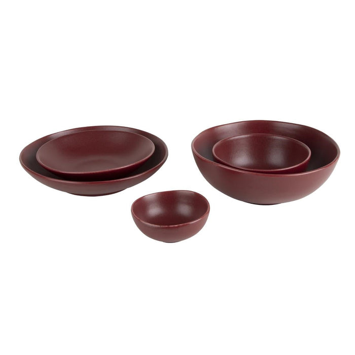 Olympia Build-a-Bowl Flat Bowls Red 250x45mm (4 Pack) Olympia