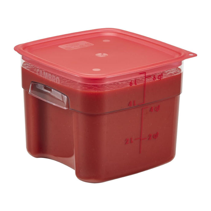 Cambro FreshPro Red Cover 220x220mm Cambro