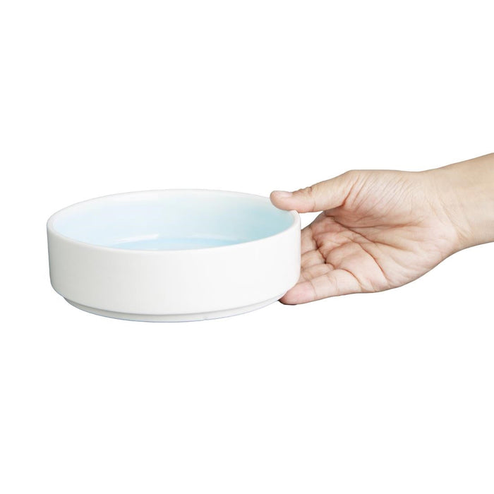 Olympia Fondant Stacking Bowls Aqua 152mm/6" (6 Pack) Olympia