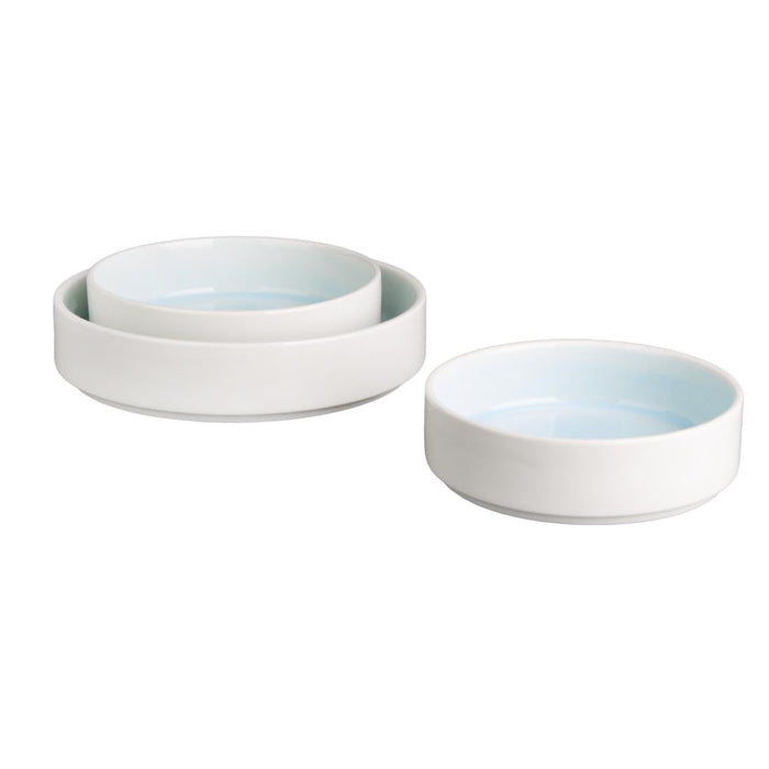 Olympia Fondant Stacking Bowls Aqua 152mm/6" (6 Pack) Olympia