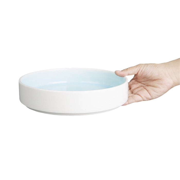 Olympia Fondant Stacking Bowls Aqua 215mm/8 1/2" (4 Pack) Olympia
