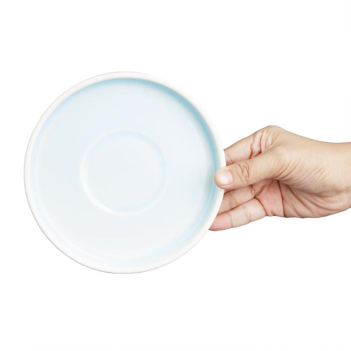 Olympia Fondant Saucers Aqua 155mm (6 Pack) Olympia