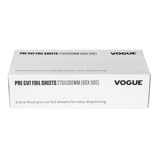 Vogue Aluminium Foil Sheets 270x300mm (500 Pack) Vogue