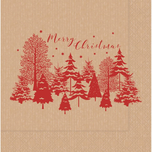 Christmas Lunch Napkin | 2Ply | 1/4 Fold | Pack Quantity: 1000