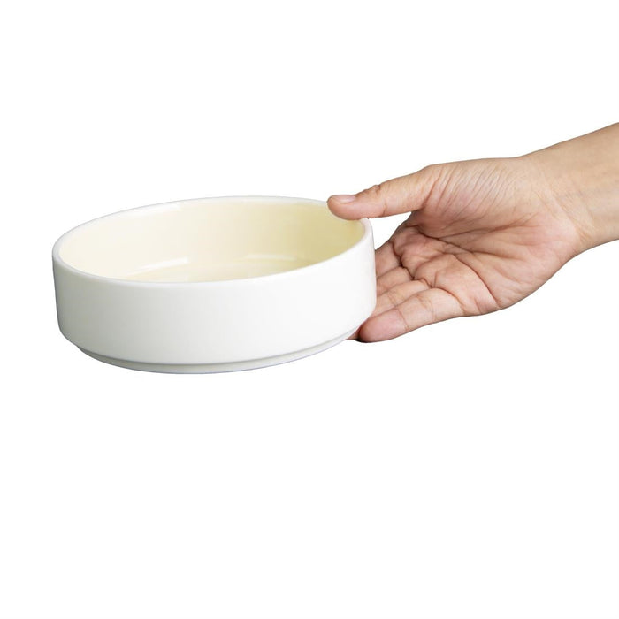 Olympia Fondant Stacking Bowls Lemon 152mm/6" (6 Pack) Olympia