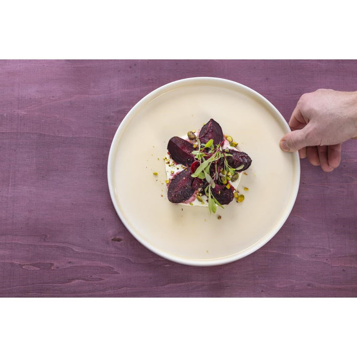 Olympia Fondant Plates Lemon 270mm (4 Pack) Olympia