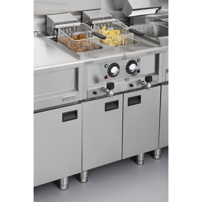 Buffalo 600 Series Twin Tank Electric Fryer 2 x 8Ltr Buffalo
