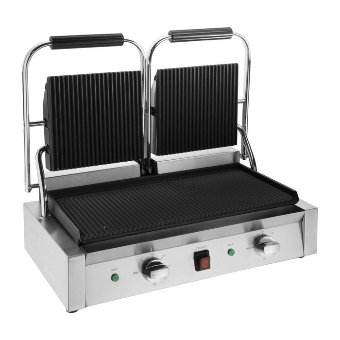 Buffalo Bistro Double Ribbed Contact Grill Buffalo