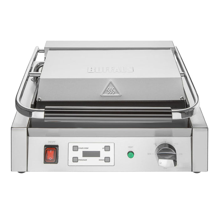 Buffalo Extra Large Contact Grill Ribbed & Flat Plate Buffalo