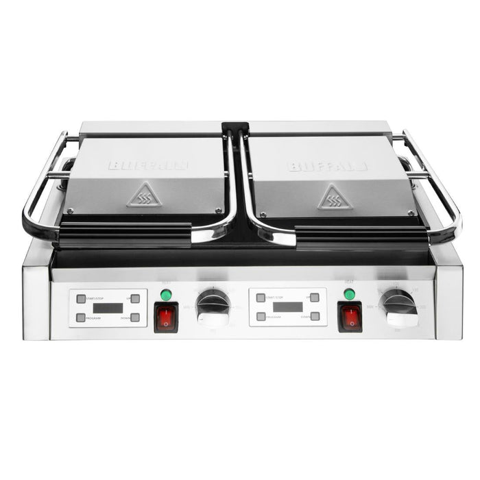 Buffalo Extra Large Contact Grill Double Flat Plate Buffalo