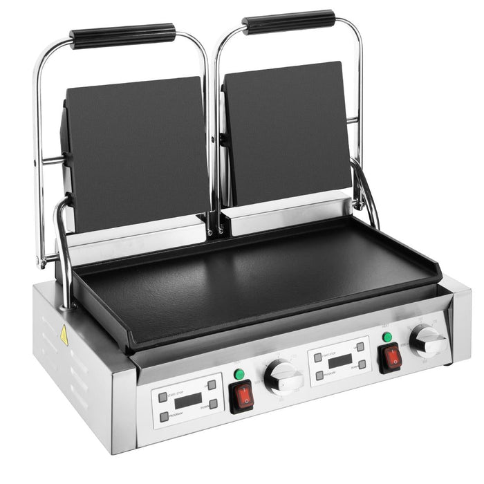 Buffalo Extra Large Contact Grill Double Flat Plate Buffalo