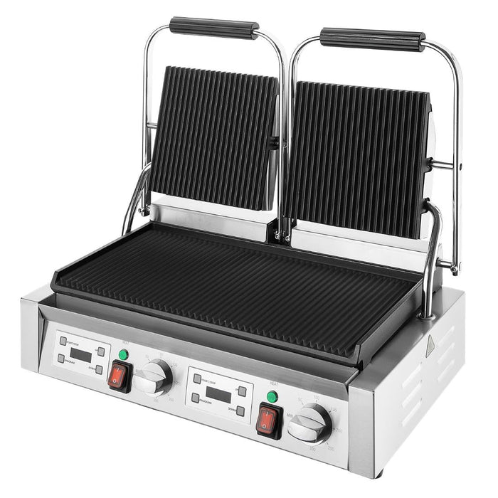 Buffalo Double Contact Grill Ribbed Plates Buffalo