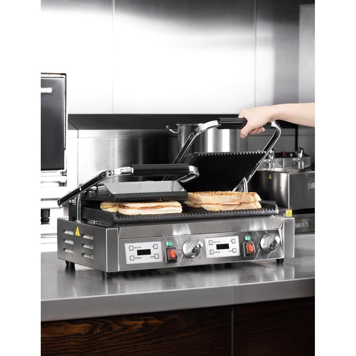 Buffalo Double Contact Grill Ribbed Plates Buffalo