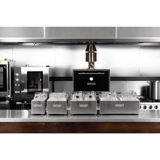 Buffalo Twin Tank Twin Basket 2x3Ltr Countertop Fryer 2x2kW Buffalo
