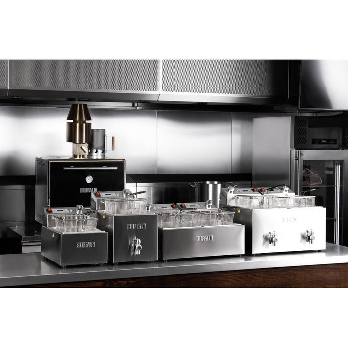 Buffalo  Double Electric Fryer with Timer 2x5Ltr Buffalo