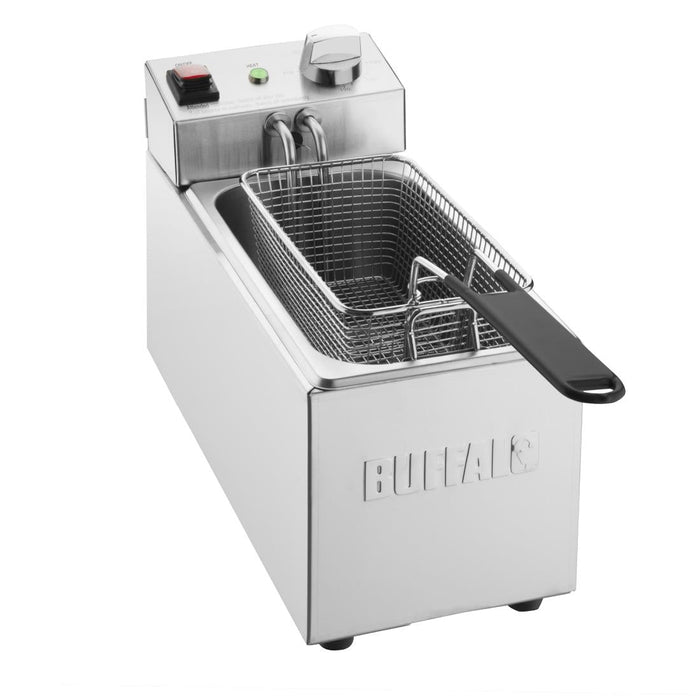 Buffalo Single Tank Single Basket 3Ltr Countertop Fryer 2kW Buffalo