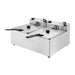 Buffalo Twin Tank Twin Basket 2x5Ltr Countertop Fryer 2x2.8kW Buffalo