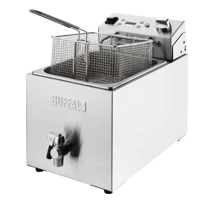 Buffalo Single Electric Fryer with Timer 8Ltr Buffalo