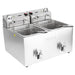 Buffalo Double Electric Fryer with Timer 2x8Ltr Buffalo