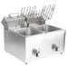 Buffalo Double Electric Fryer with Timer 2x8Ltr Buffalo