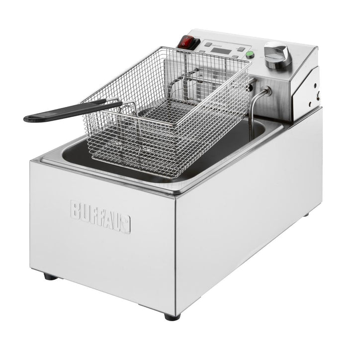 Buffalo Single Electric Fryer with Timer 5Ltr Buffalo